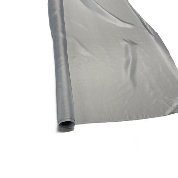 3,90m-Stck. Reinseiden Ponge  137cm breit silbergrau