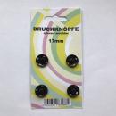 Metall Annäh-Druckknöpfe 17mm schwarz